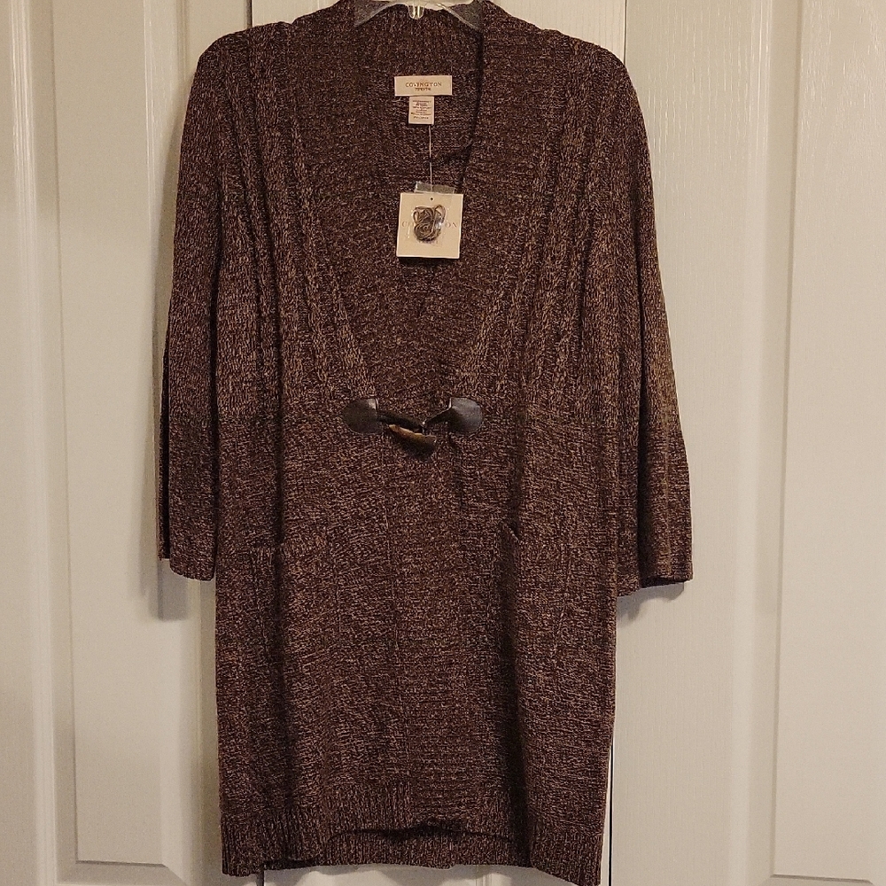 Covington Brown Cardigan Sweater